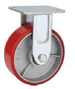 ATI-PU w Iron Industrial Caster Wheel Heavy Duty Fixed