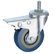 ATI PVC Material Light Duty Thread Caster Wheel Brake