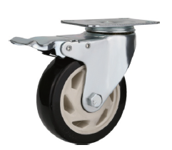 ATI PVC Medium Duty Caster Wheel Brake