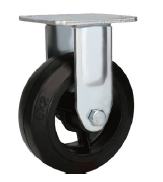 ATI Rubber Industrial Caster Wheel Heavy Duty Fixed