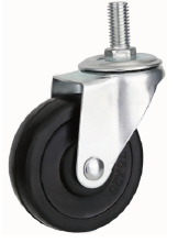 ATI Rubber Light Duty Thread Caster Wheel Moving