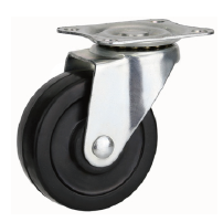 ATI Rubber Light Duty Plate Caster Wheel Moving