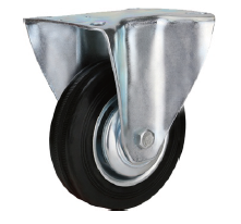 ATI Rubber Medium Duty Caster Wheel Fixed